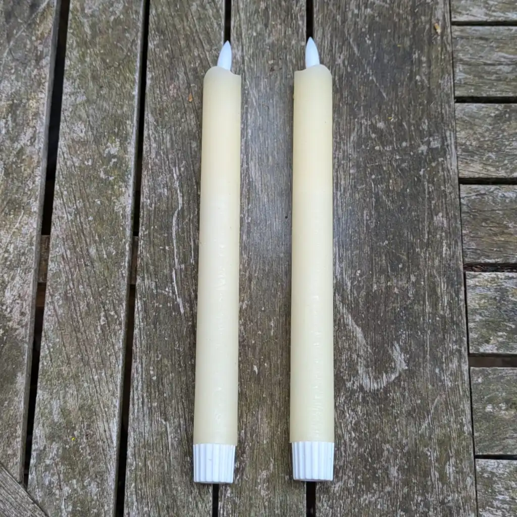 LED Dinerkaarsen Set Crème