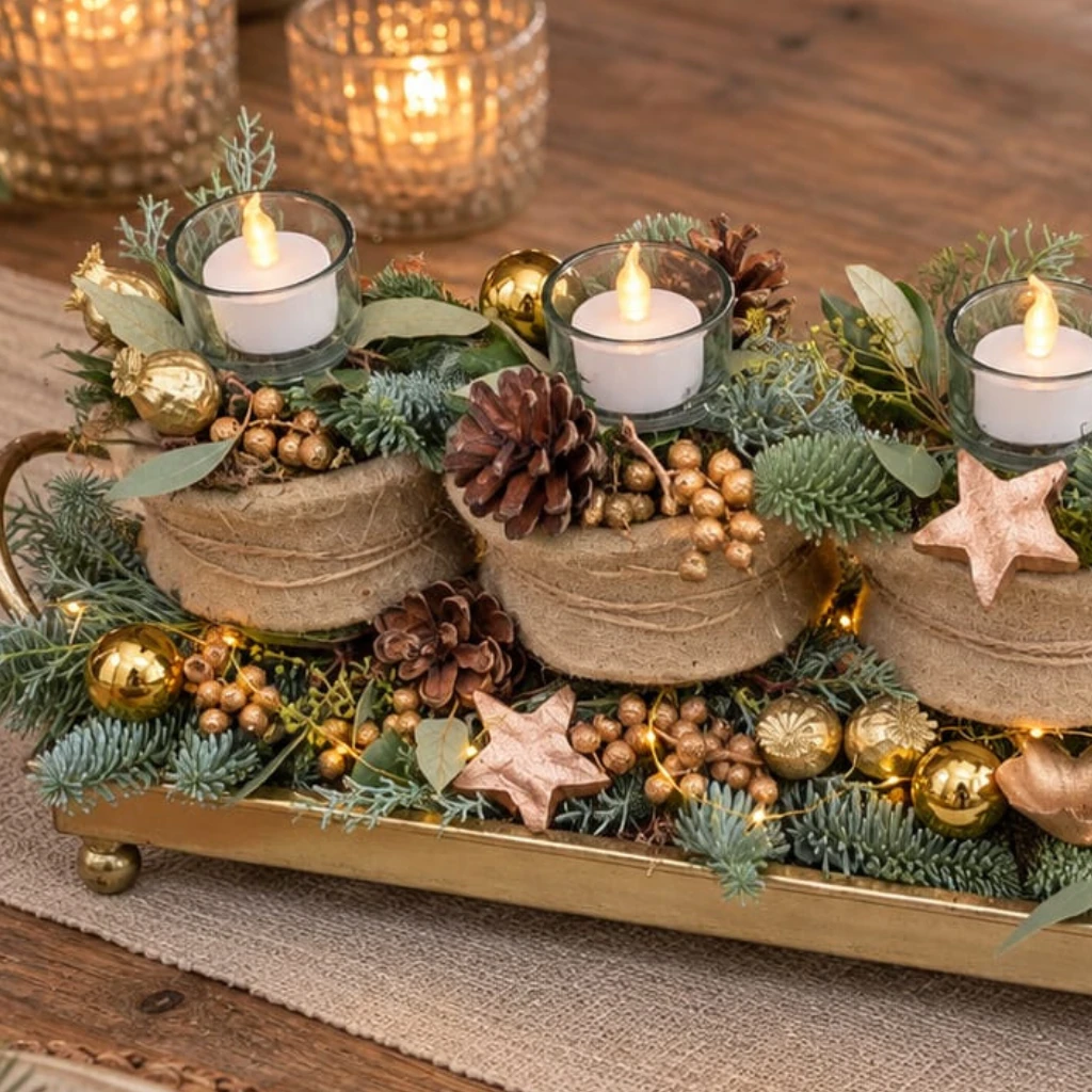 Warme Winteravond – Naturel Goud