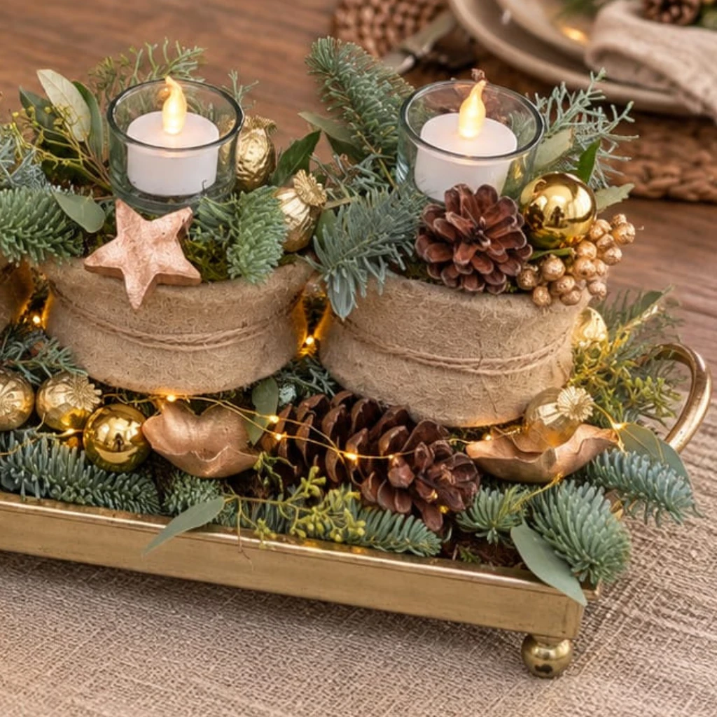 Warme Winteravond – Naturel Goud